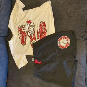 Super cute Disney lighting McQueen shorts set